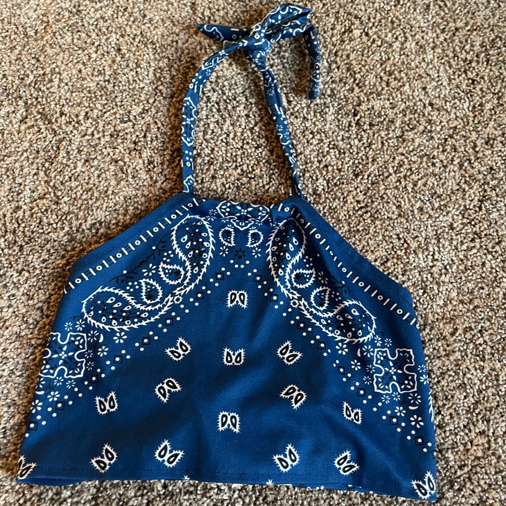 Country halter crop top